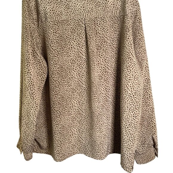 ALFRED Dunner Animal Print Women's Plus Size Button Down Top Size 20 - Picture 11 of 12